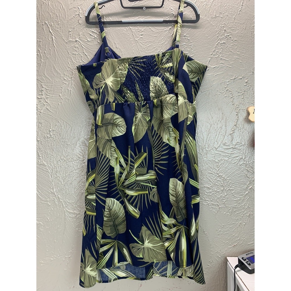 Naif Womens Tropical Mini‎ Pocket Dress Plus size 1X